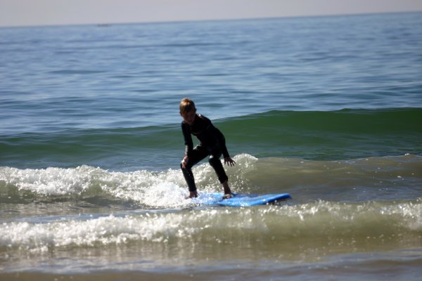 Riding them to shore